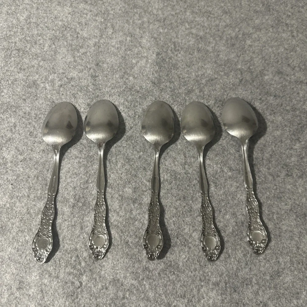 5 International Stainless Korea VERONA Pattern Tablespoons‎